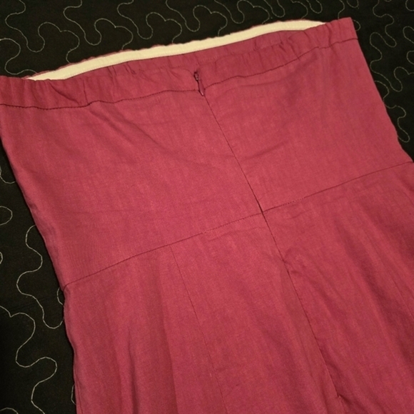 Theory Women's Straplessā Pink Dress with Pockets. Size 4 - Picture 7 of 10